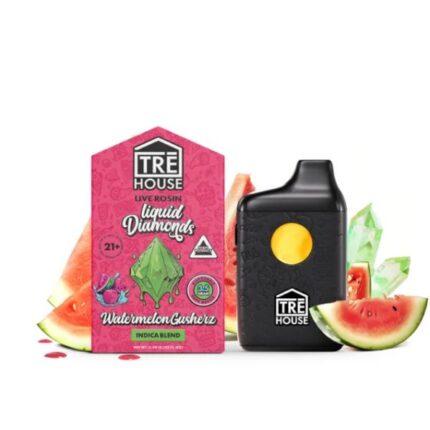 Watermelon Gusherz – Live Rosin Liquid Diamonds Indica THC Vape Pen – 3.5g
